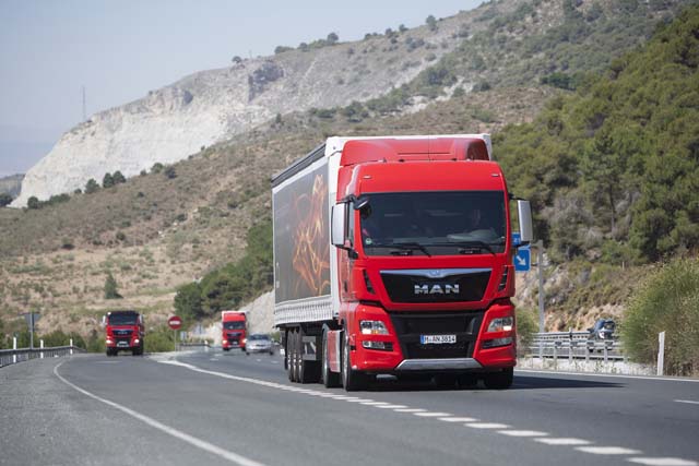 Los primeros test de prueba de los MAN TGX con motor D 38 se han realizado en Granada.